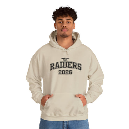 Roseville Raiders Class of 2026 Block Hoodie