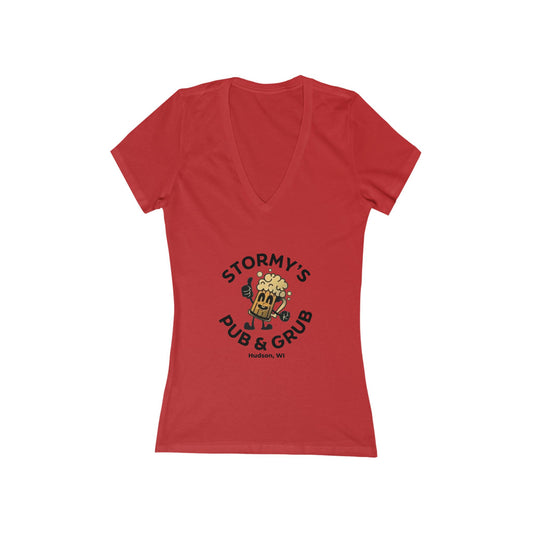 Stormy’s Pub & Grub Women’s V-Neck Tee — Pub Logo Shirt