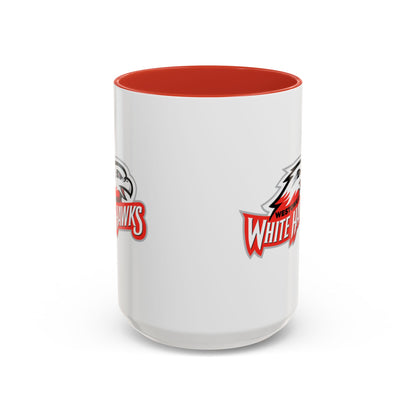 Mound Westonka White Hawks Accent Coffee Mug - Stylish 15oz or 11oz