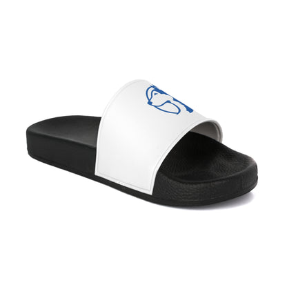 Saint Anthony Huskies Men's Slide Sandals - Casual Summer Footwear with Stylish Graphic Design