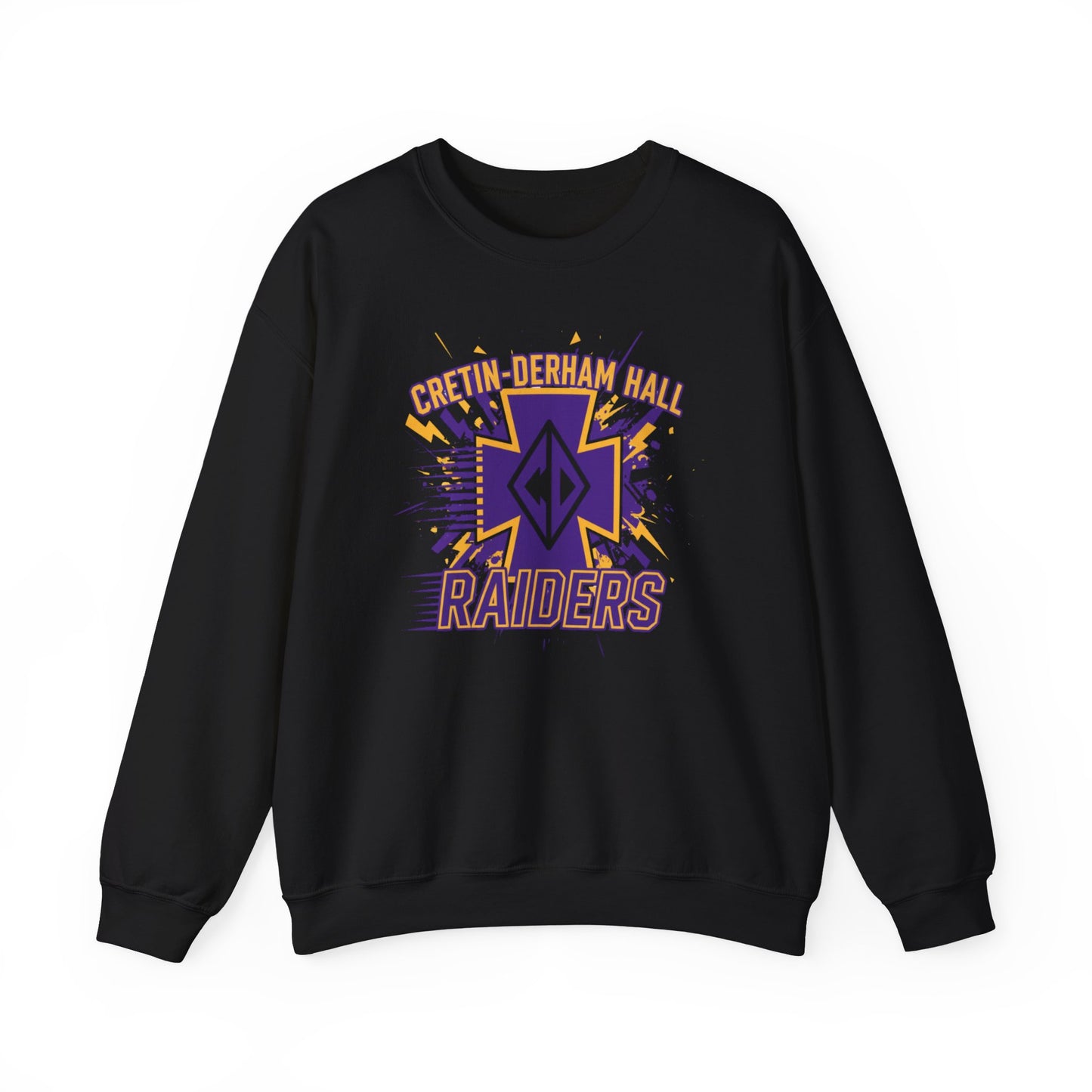 Raiders Crest Sweatshirt — Cretin-Derham Hall Purple & Gold Crewneck
