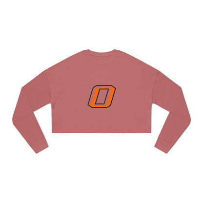 Osseo Orioles Trendy Women's Cropped Sweatshirt with Unique Graphic Design