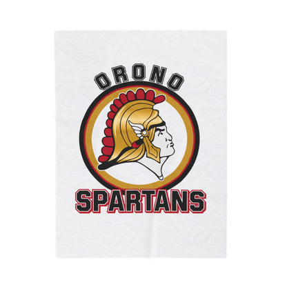 Orono Spartans Cozy Velveteen Plush Blanket - Perfect for Relaxation and Home Decor