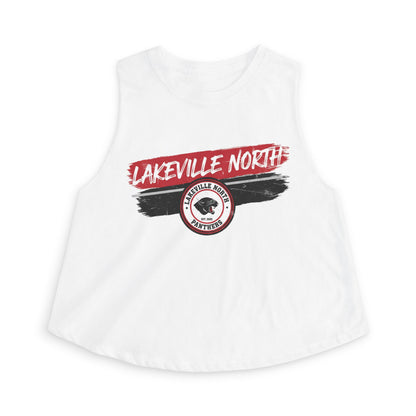 Lakeville North Panthers Crop Top — Retro Script Athletic Women's Tank