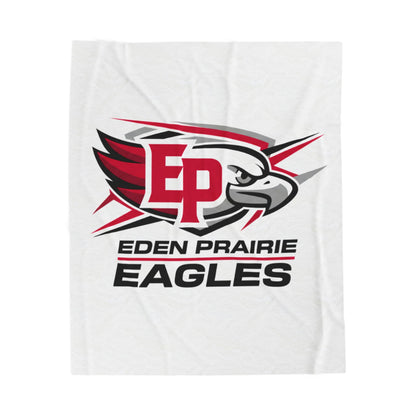 Eden Prairie Eagels Velveteen Plush Blanket