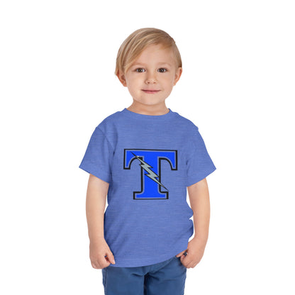 Tartan Titans Toddler Short Sleeve Tee - Fun Lightning Bolt Design