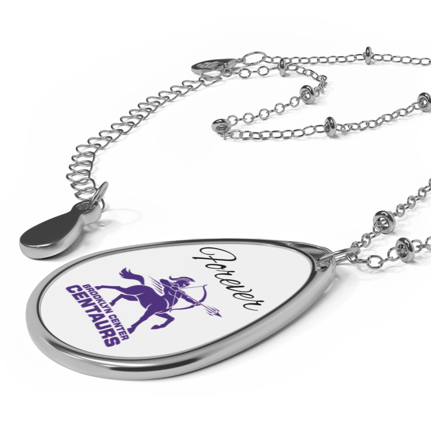 Brooklyn Center Centaurs 'Forever' Oval Pendant Necklace