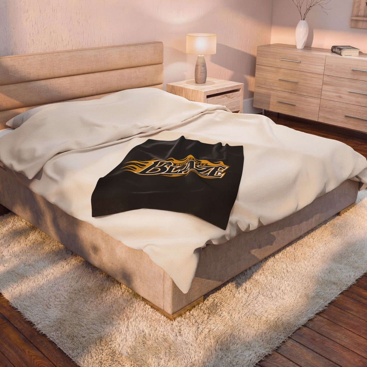 Burnsville Blaze Cozy Velveteen Plush Blanket