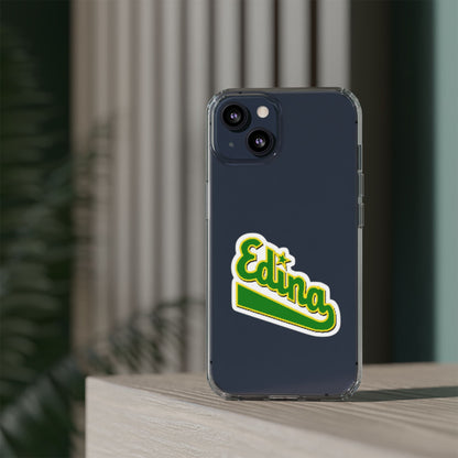 Custom Clear Phone Case with Edina Design - Stylish Protection for Your Smartphone
