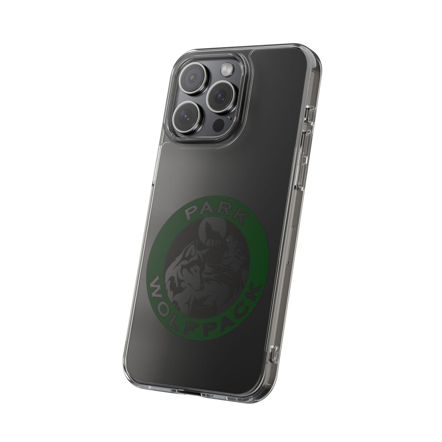 Custom Clear Phone Case - Park Wolfpack Design