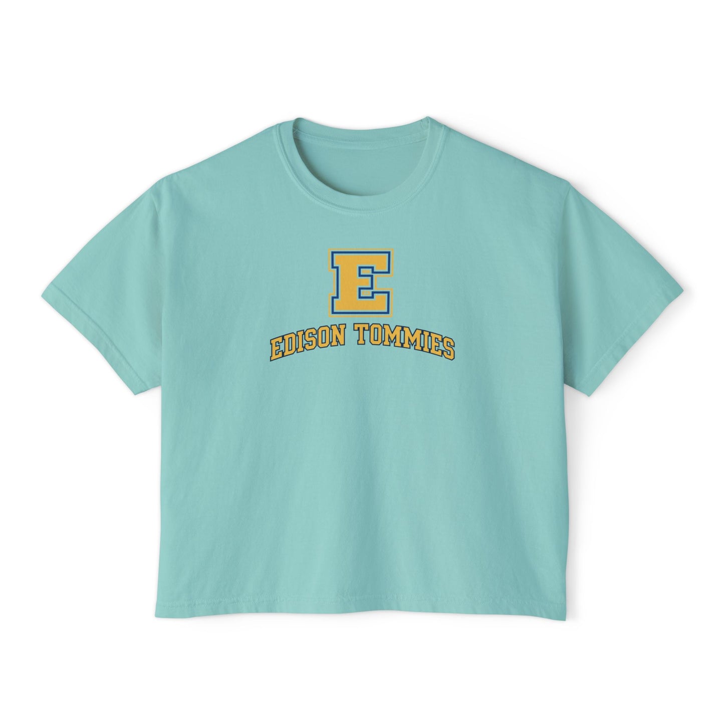 Minneapolis Edison Tommies Casual Boxy Tee - Trendy Women's Top