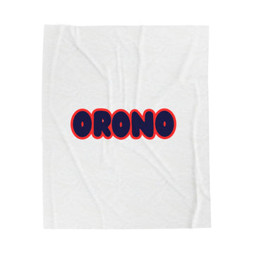 Orono Spartans Cozy Velveteen Plush Blanket - Perfect for Relaxation and Home Decor
