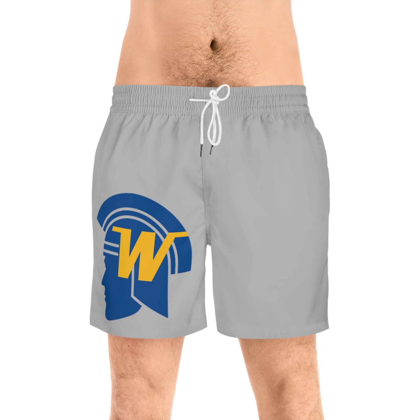 Wayzata Trojans Men's Grey Swim Shorts - Perfect for Beach Days & Pool Parties