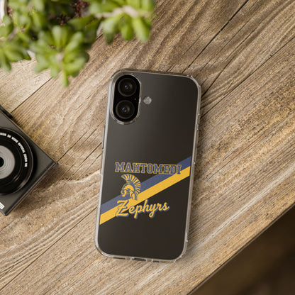 Mahtomedi Zephyrs Clear Phone Case with Bold Logo - Perfect for School Events and Graduation