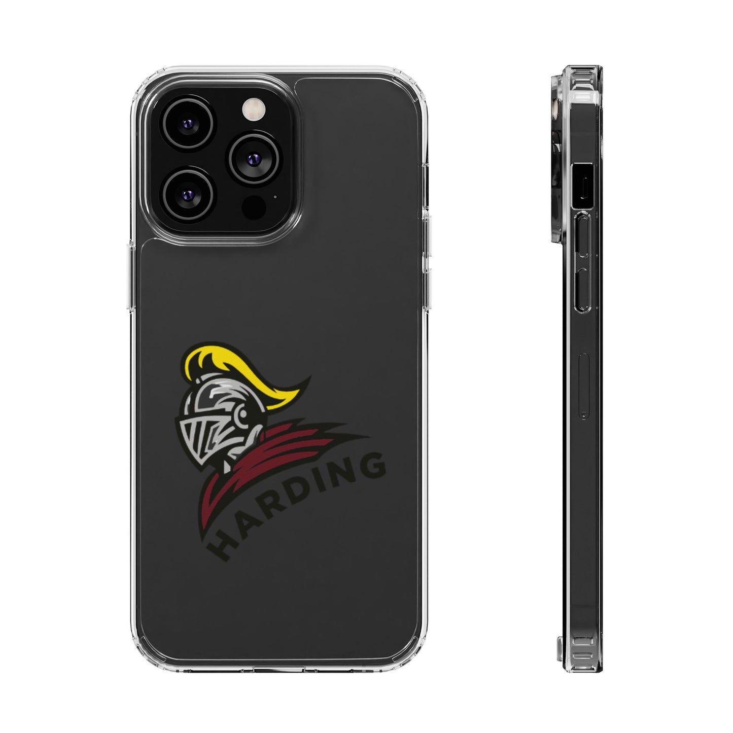 Clear Phone Case with Harding Logo