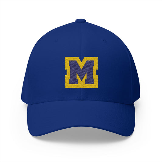 Mahtomedi Zephyrs "M" Embroidered Cap - Structured Baseball Hat