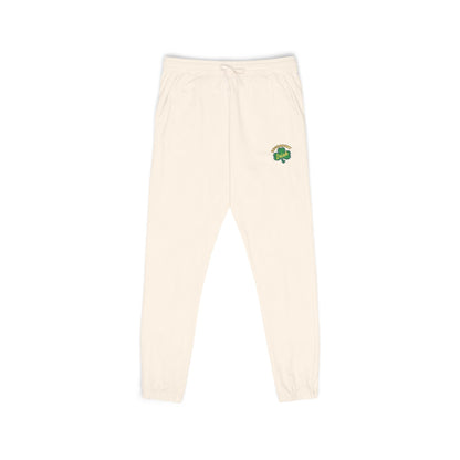 Rosemount Irish Fleece Sweatpants — 'Good Vibes' Retro Patch Joggers