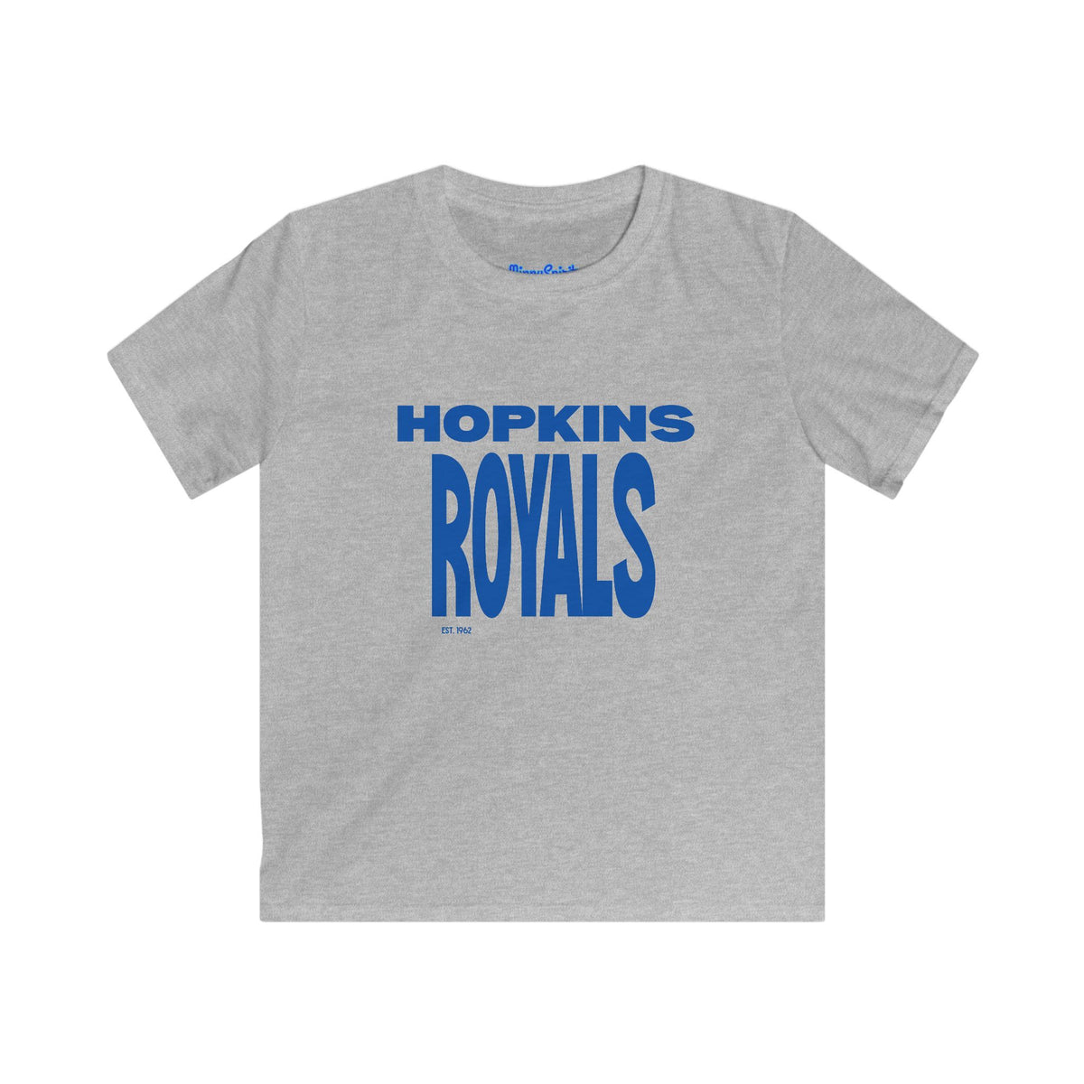 Hopkins Royals Kids T‑Shirt — Youth School Spirit Tee with Crowned Lion