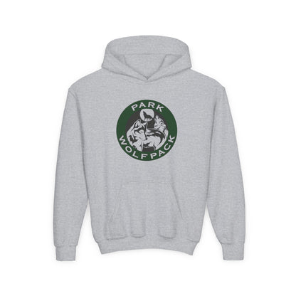 Youth Heavy Blend Hoodie - Park Wolfpack Design