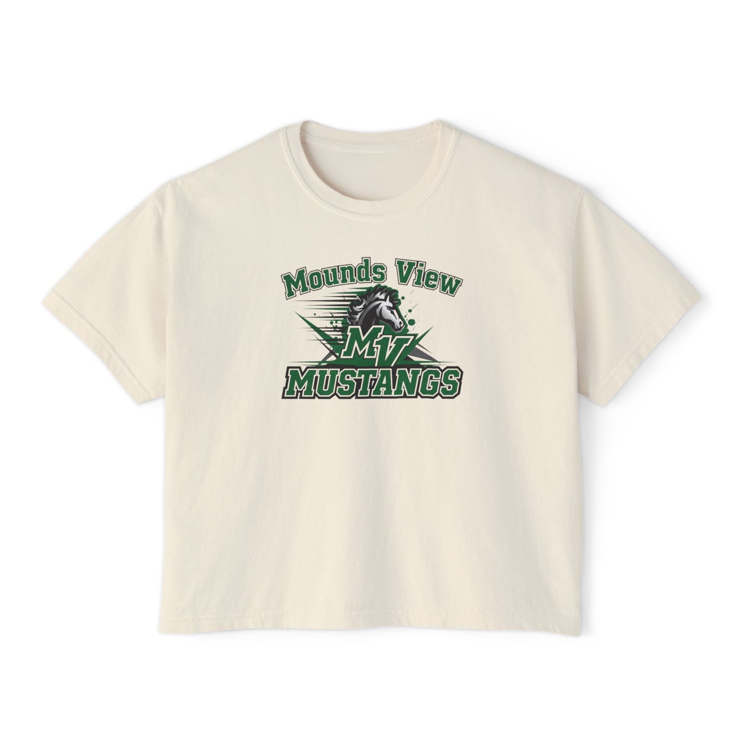 Mounds View Mustangs Casual Women's Boxy Tee