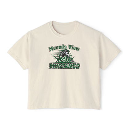Mounds View Mustangs Casual Women's Boxy Tee