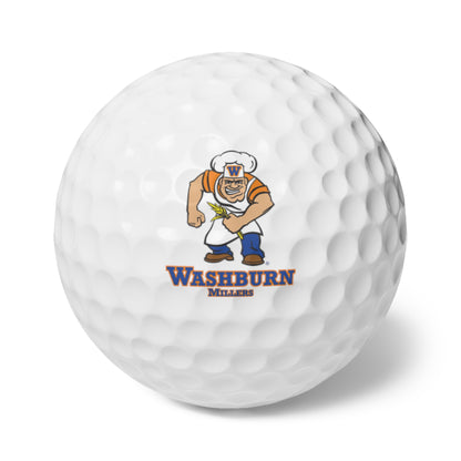 Minneapolis Washburn Millers Golf Balls - Set of 6