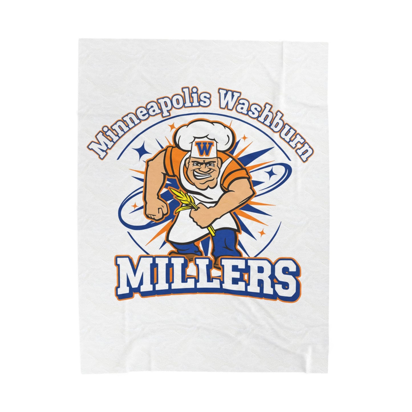 Minneapolis Washburn Millers Velveteen Plush Blanket