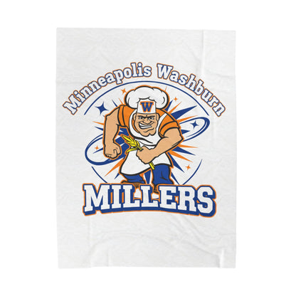 Minneapolis Washburn Millers Velveteen Plush Blanket