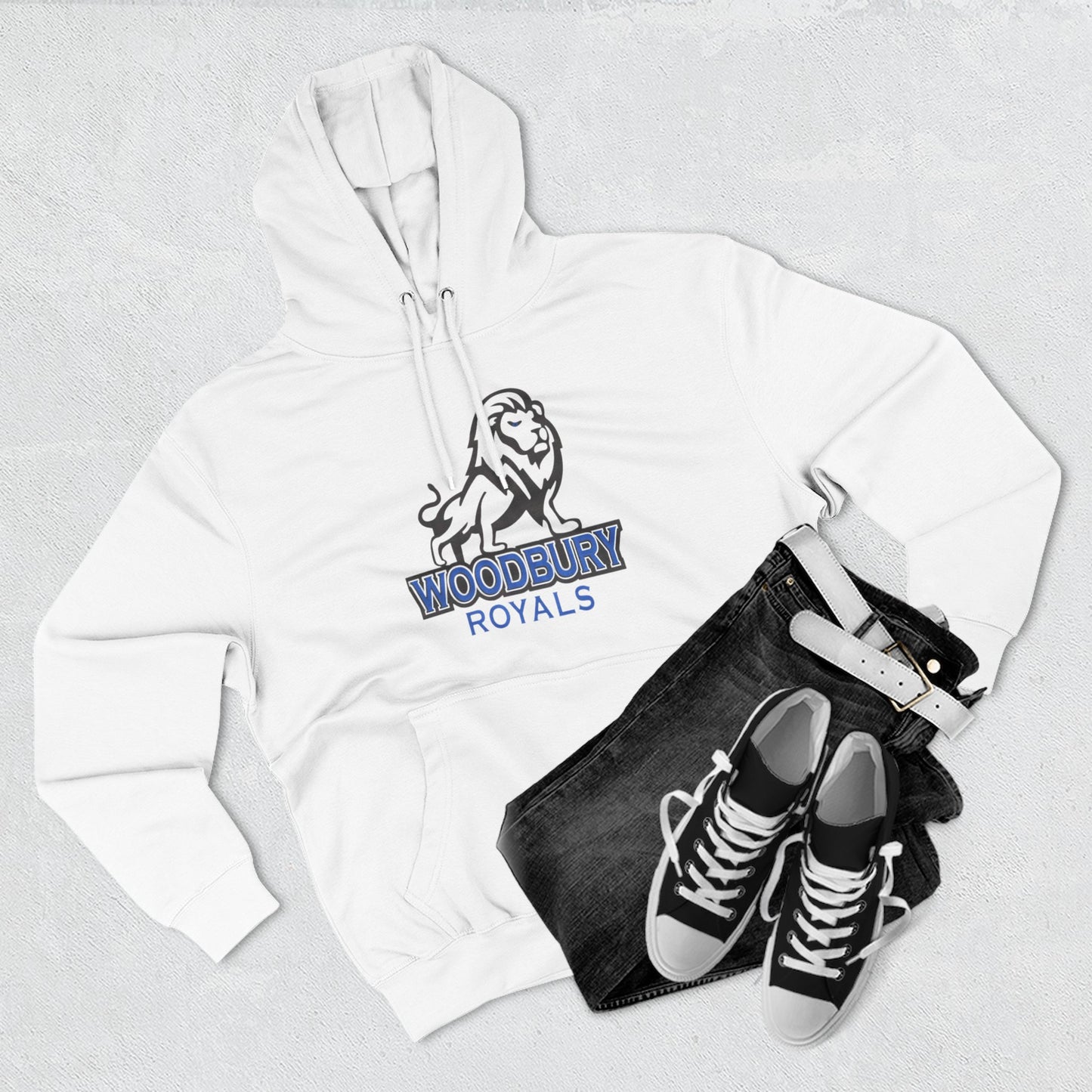 Woodbury Royals Three-Panel Fleece Hoodie