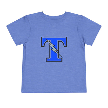 Tartan Titans Toddler Short Sleeve Tee - Fun Lightning Bolt Design
