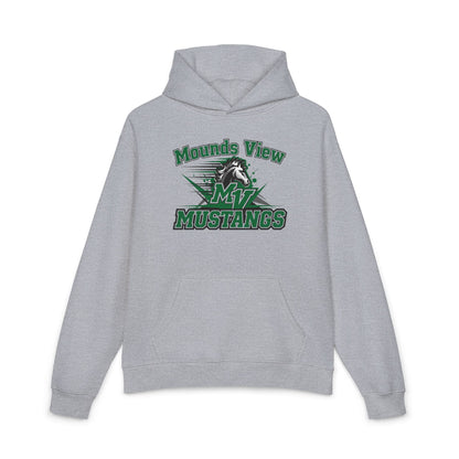 Mounds View Mustangs Hoodie — Retro Sports Logo Pullover