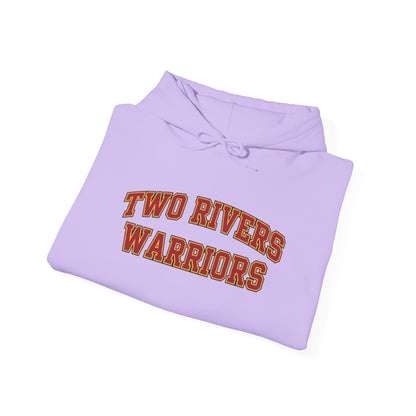 Two Rivers Warriors Unisex Heavy Blend™ Text Logo Hoodie - Cozy, Casual Sweatshirt for Outdoor Lovers