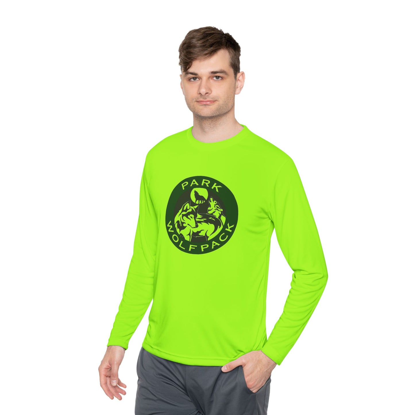 Unisex Lightweight Long Sleeve Tee - Park Wolfpack Design