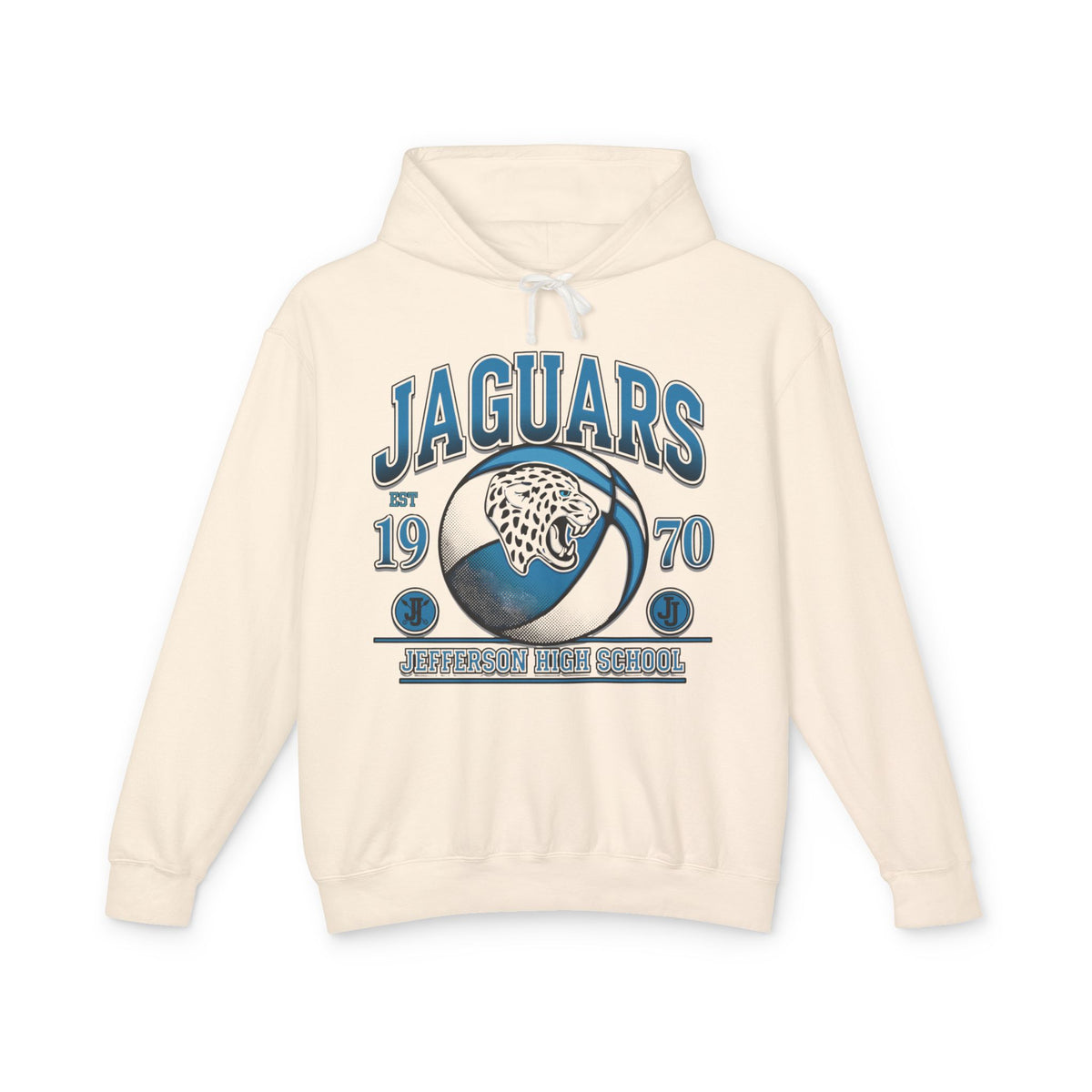 Bloomington Jefferson Jaguars EST 1970 Vintage Basketball Hooded Sweatshirt