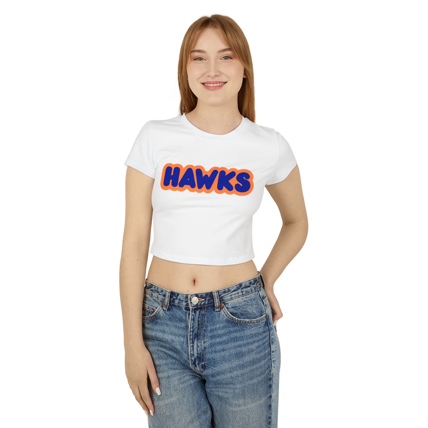 Robbinsdale Cooper Hawks Women’s Baby Tee - Retro Graphic Top for Casual Vibes