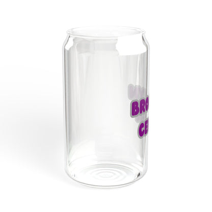 Brooklyn Center Centaurs  Stylish 16oz Sipper Glass, Eco-Friendly Drinkware