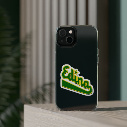 Custom Clear Phone Case with Edina Design - Stylish Protection for Your Smartphone