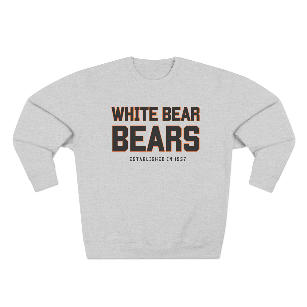 White Bear Bears Crewneck Sweatshirt — School Spirit Pullover (Established 1957)