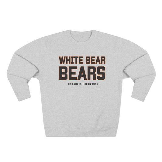White Bear Bears Crewneck Sweatshirt — School Spirit Pullover (Established 1957)
