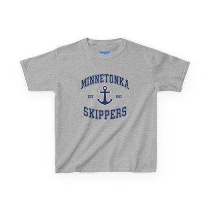 Minnetonka Skippers Kids Tee — Nautical Anchor School Spirit Shirt