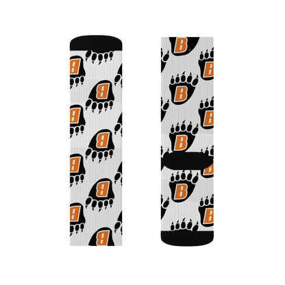 White Bear Bears Sublimation Socks