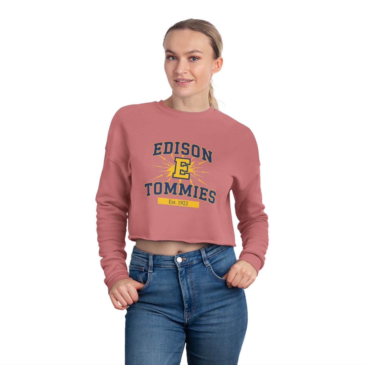 Minneapolis Edison Tommies Cropped Sweatshirt for Women - Trendy & Fun