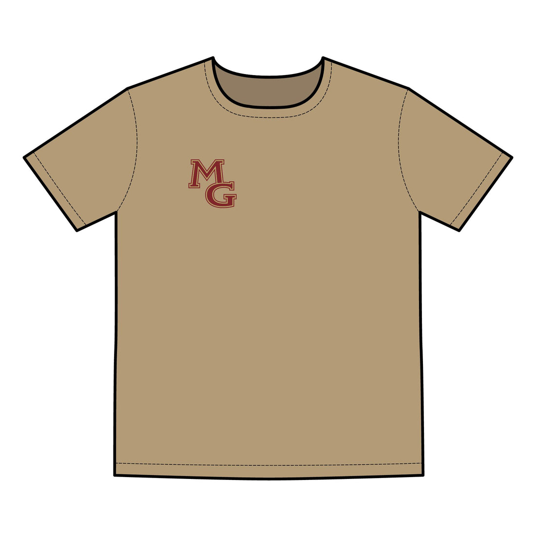 Maple Grove Crimson Men's Basic Tee  - Casual Everyday Wear