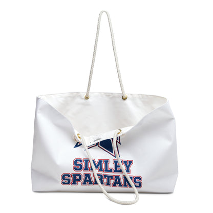 Simley Spartans Weekender Bag — Oversized Canvas Travel Tote