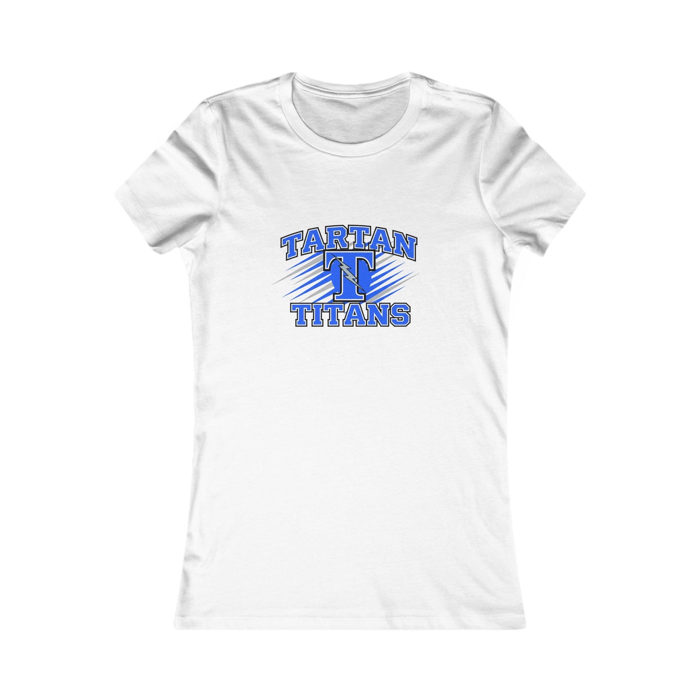 Casual Womens Tee with Tartan Titans Design