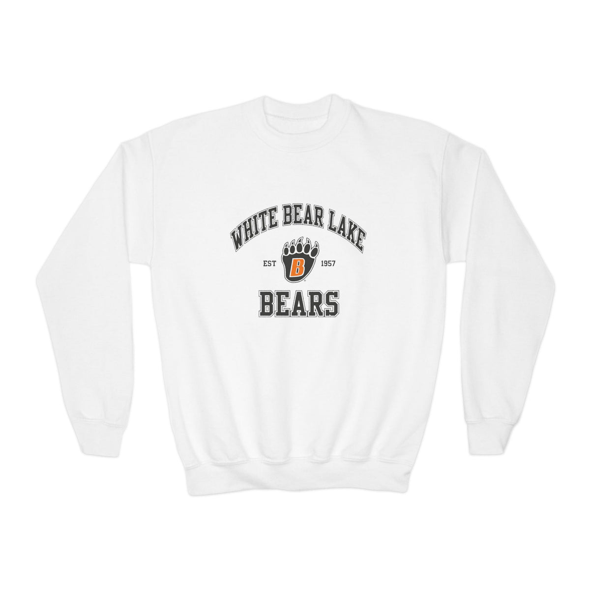 White Bear Lake Bears Youth Crewneck Sweatshirt – School Spirit Classic