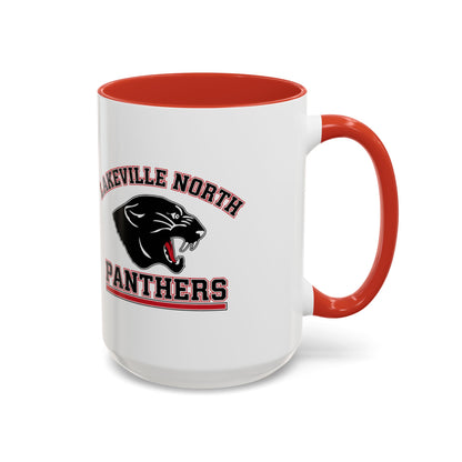 Lakeville North Panthers coffee mug with vibrant colors and a comfortable handle for your favorite beverages.