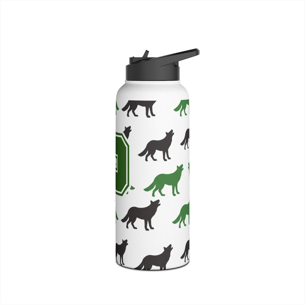 Park Cottage Grove Green Wolfpack Stainless Steel Water Bottle