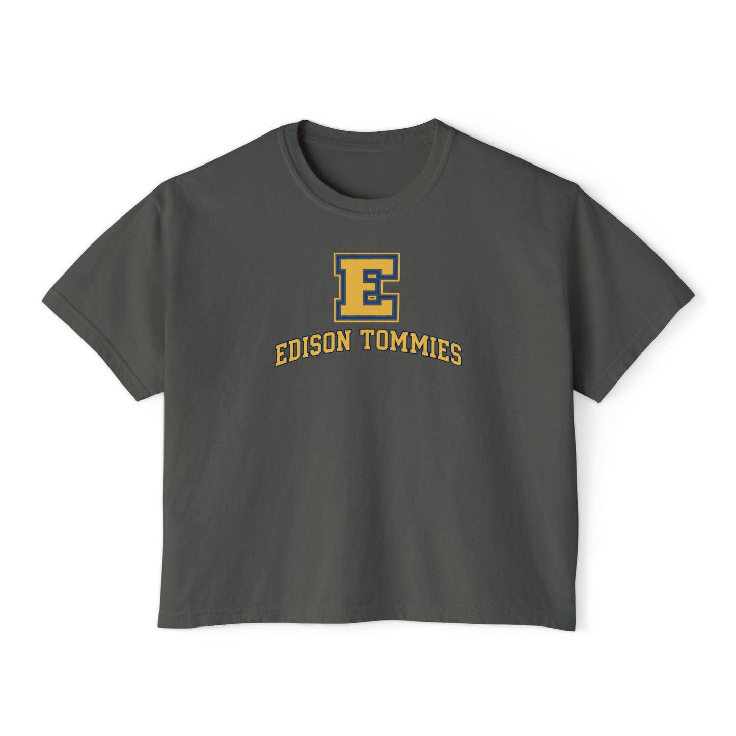 Minneapolis Edison Tommies Casual Boxy Tee - Trendy Women's Top