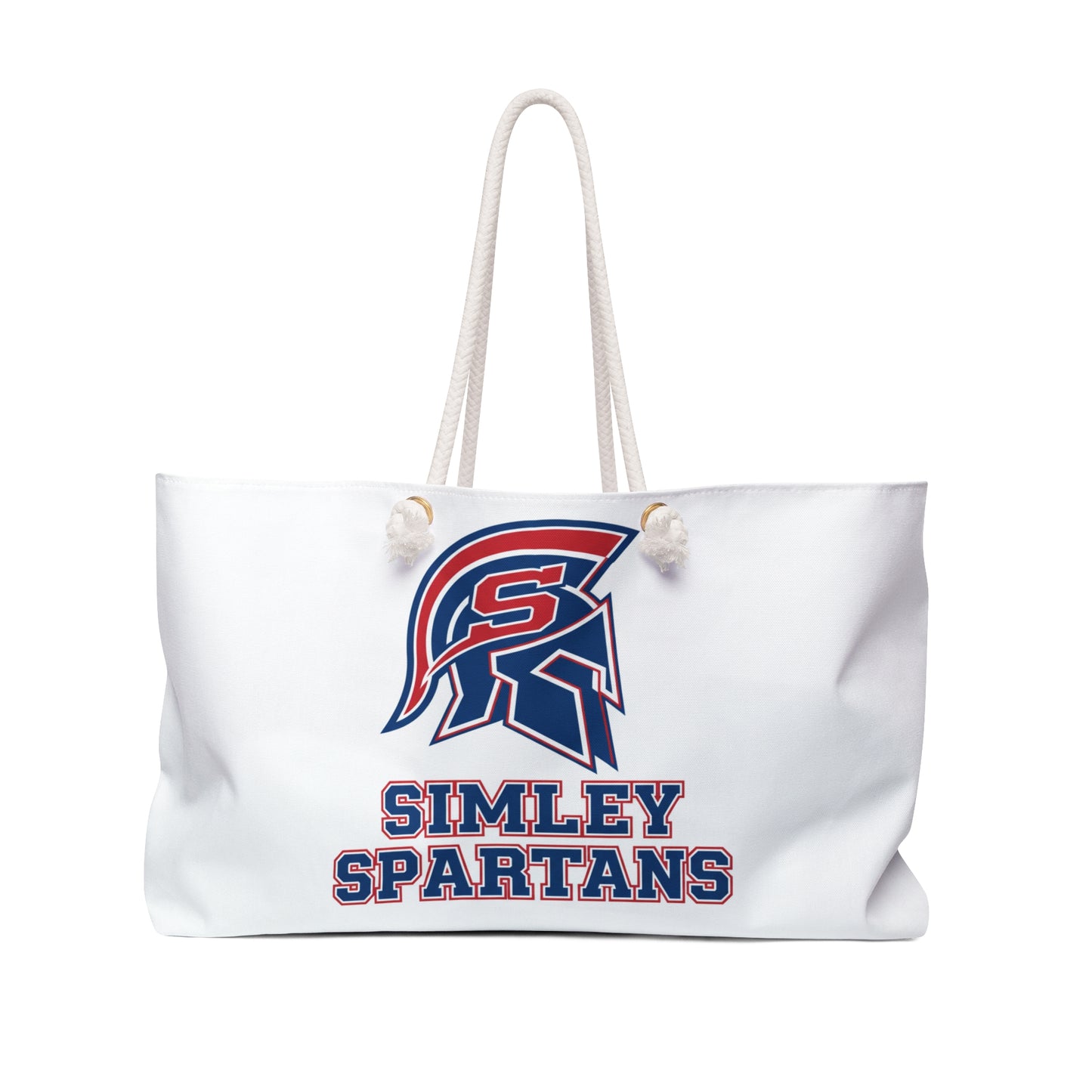 Simley Spartans Weekender Bag — Oversized Canvas Travel Tote
